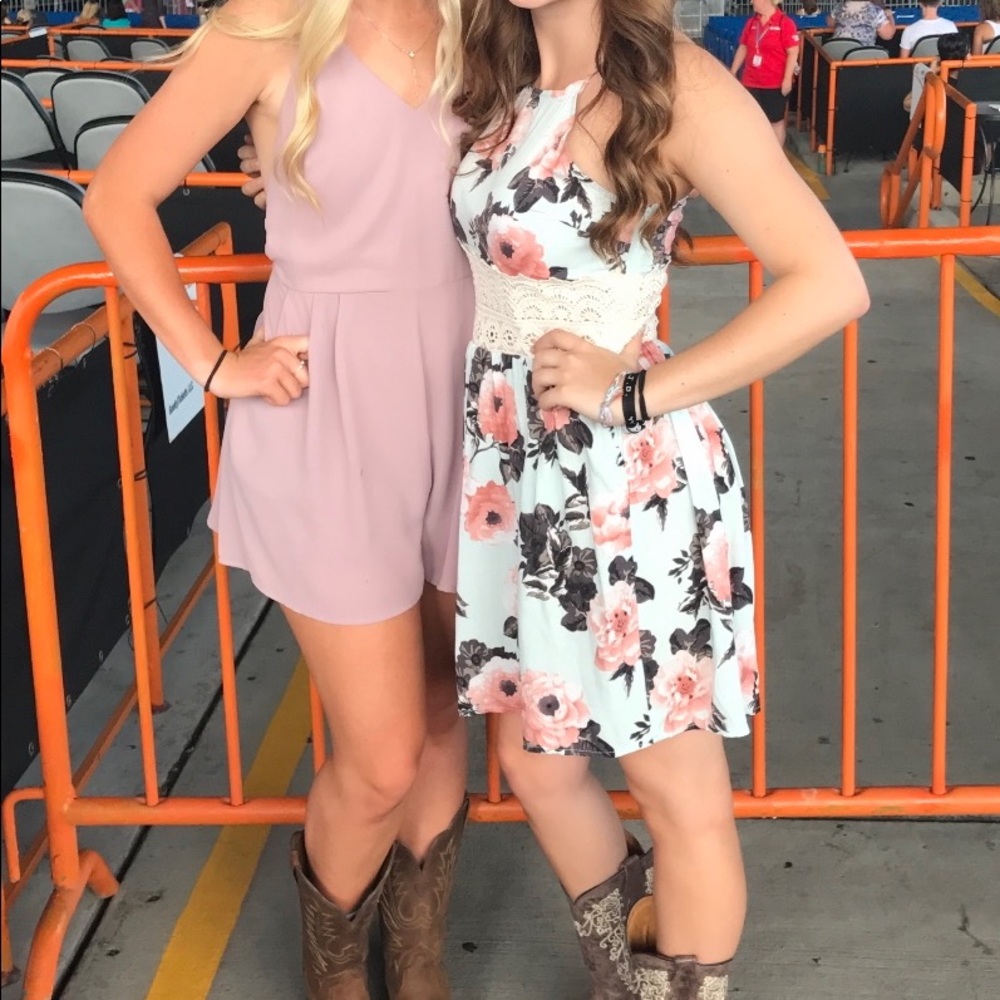 Dress Up Mauve Romper